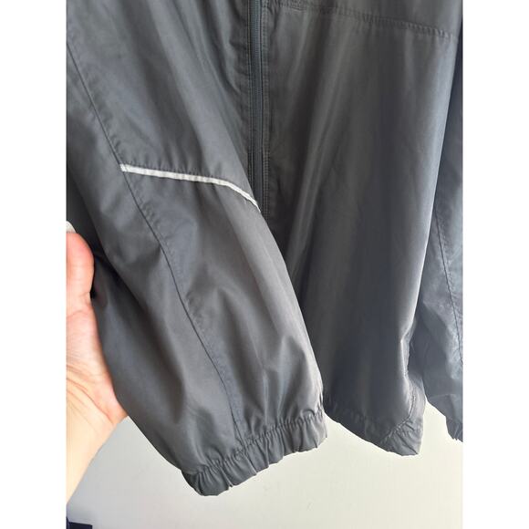 Starter Windbreaker Zip Up Jacket Gray Size XL - Picture 3 of 6
